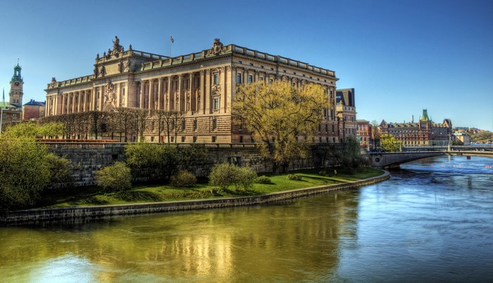 The Parliament House in Stockholm, Sweden
