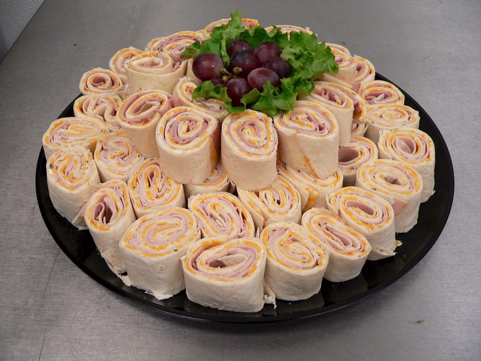 Ham and Cheese Pinwheel Wraps Platter