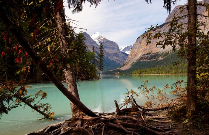 Kinney Lake and Mountains in Canada
