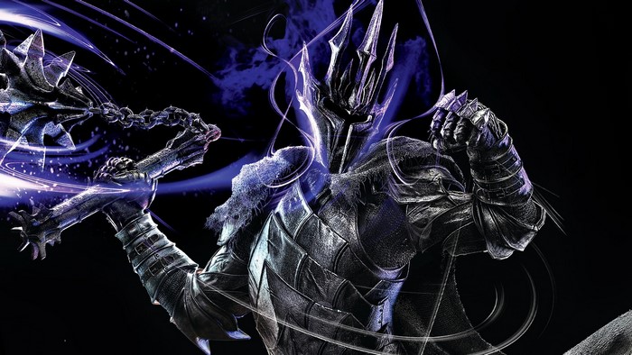 Sauron in Dark Armor with Spiked Mace
