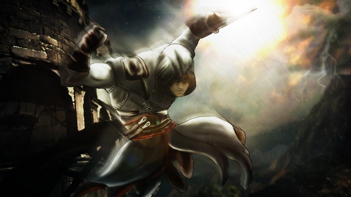 Assassin from Assassin's Creed in action