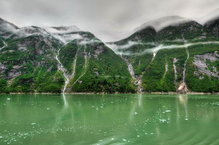 Tracy Arm Fjord Alaska Mountains and Rivers