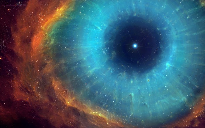 Helix Nebula Eye of God in Space