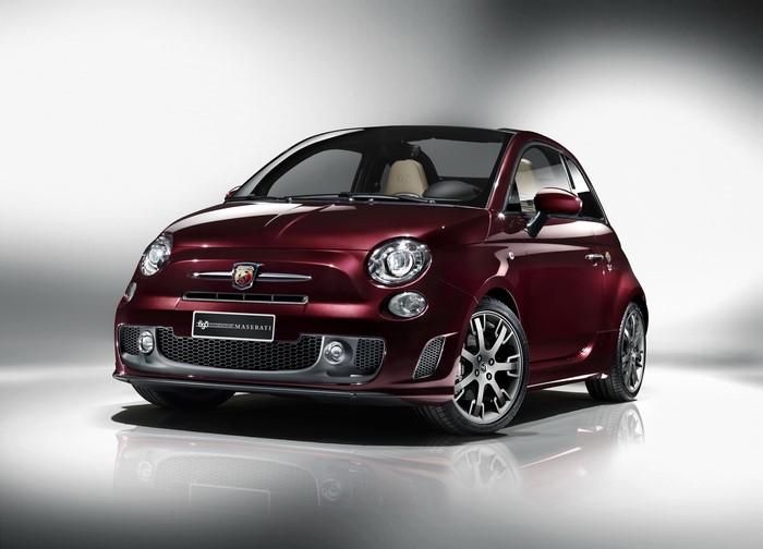 Abarth 695 Edizione Maserati Wine Color Car