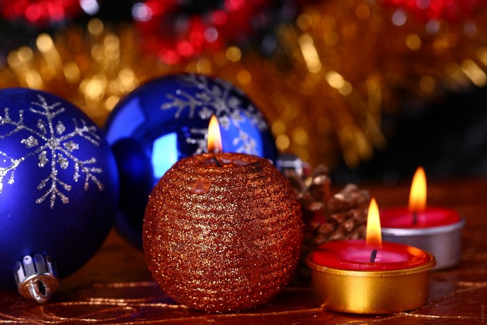 Christmas Ornaments and Candles