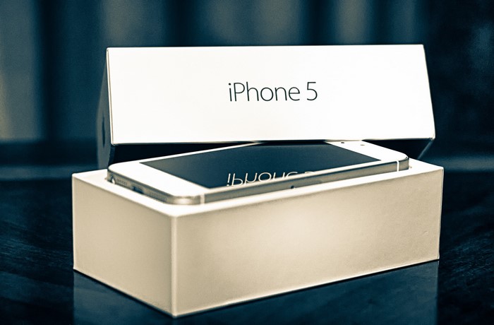 iPhone 5 in its box