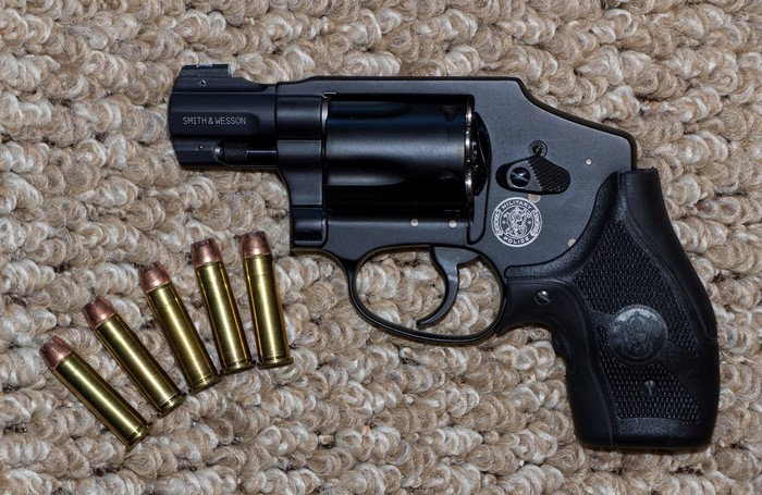 Smith & Wesson Revolver with Cartridges