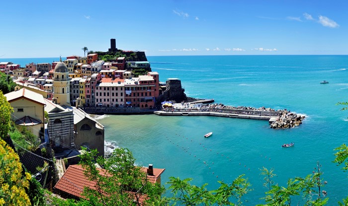 Vernazza, Cinque Terre, Italy Coastline