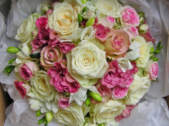 Roses and Freesia Bouquet