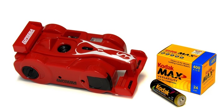 Suprema Motor Sport Camera with Kodak Film and Battery
