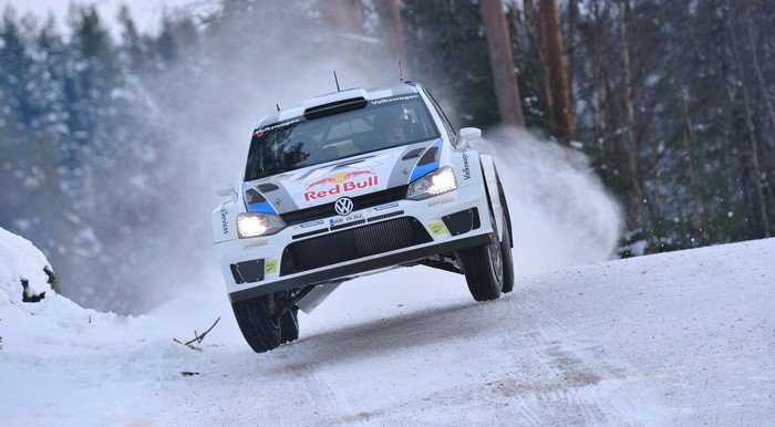 4K Volkswagen Polo Rally Car in Snow