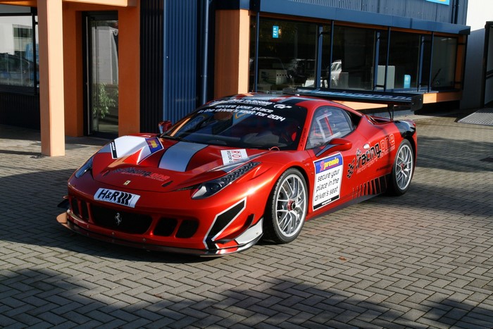 Red Ferrari 458 Italia GT3 Racing Car