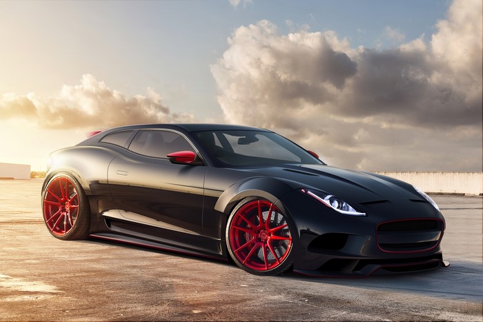 Black Jaguar X-C16 with red accents