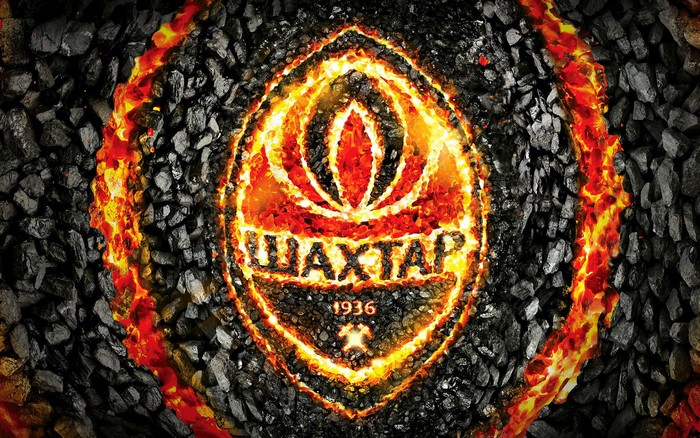 FC Shakhtar Donetsk logo with fire and coal