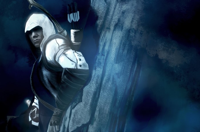Assassin from Assassin's Creed with bow and arrows