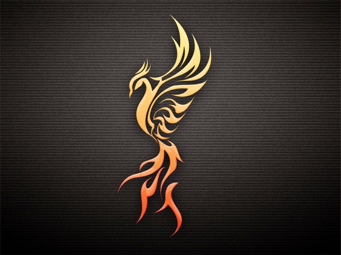 Phoenix tribal design 4K