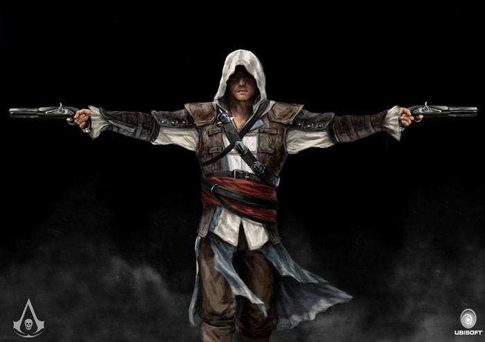 Edward Kenway from Assassin's Creed 4 Black Flag with Pistols
