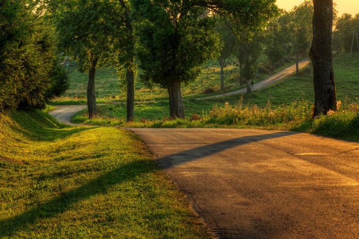 Roads in Kromerowo, Poland