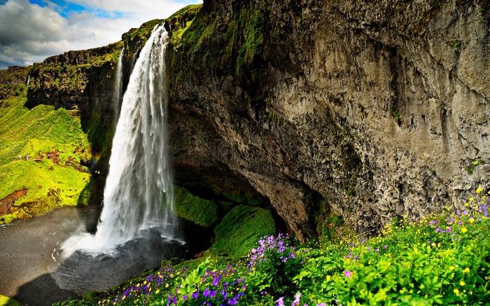 Seljalandsfoss waterfall in Iceland