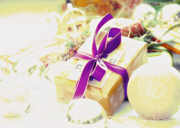 Christmas gifts and ornaments