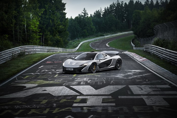 McLaren P1 on a Race Track