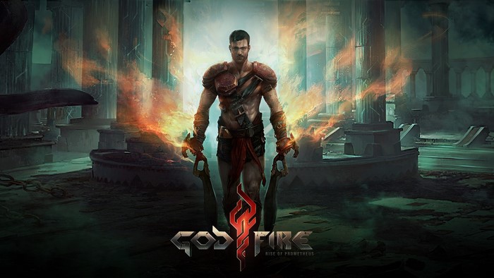 Godfire Rise of Prometheus warrior with swords