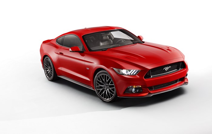 Red Ford Mustang Coupe