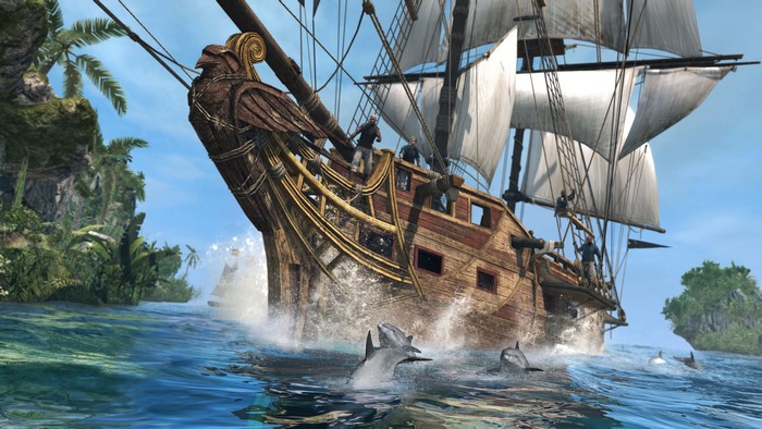 Assassin's Creed 4 Black Flag Ship Sailing