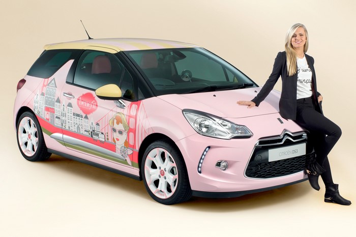 Benefit Cosmetics Citroen DS3 with Woman