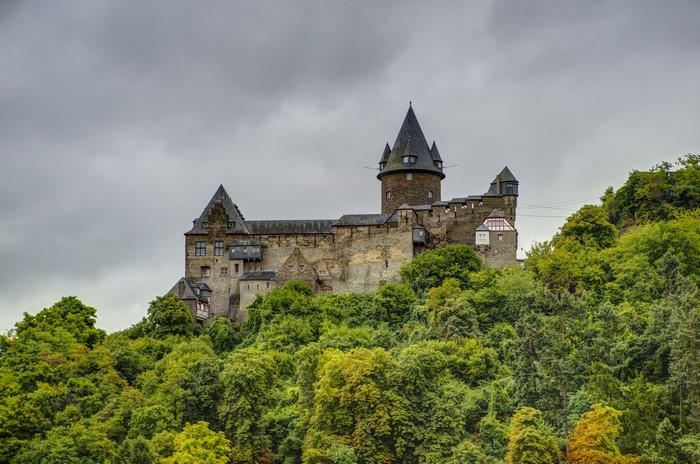 Castle on a hill in Germany