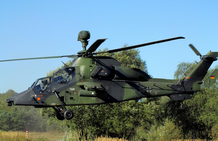 Eurocopter Tiger helicopter in flight