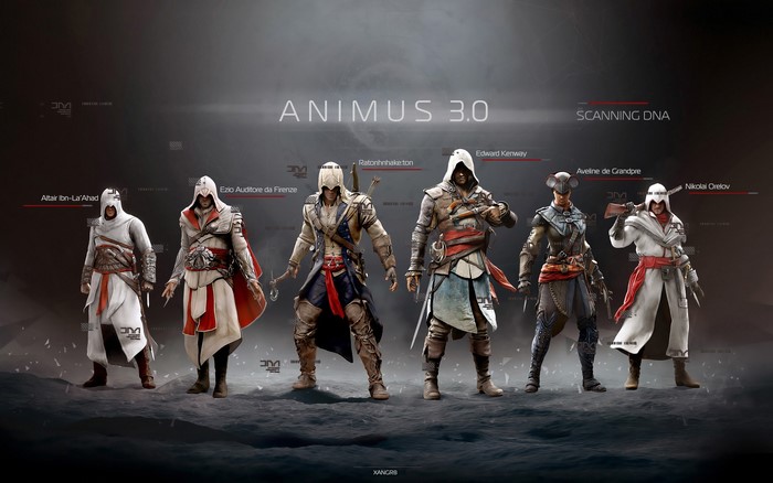 Assassin's Creed characters in Animus 3.0
