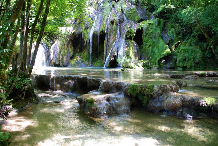 Cascades Les Planches waterfalls in France