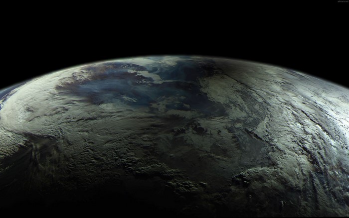 Surface of planets from space