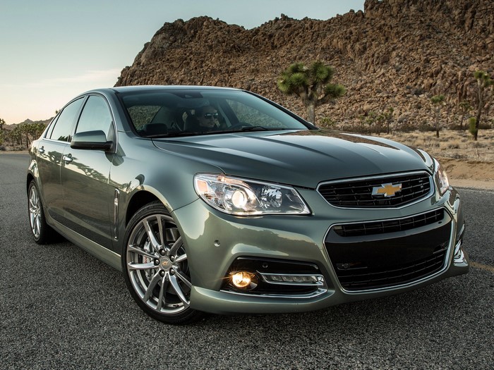 Chevrolet SS Sedan on a Desert Road