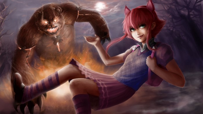 Annie and Tibbers from League of Legends