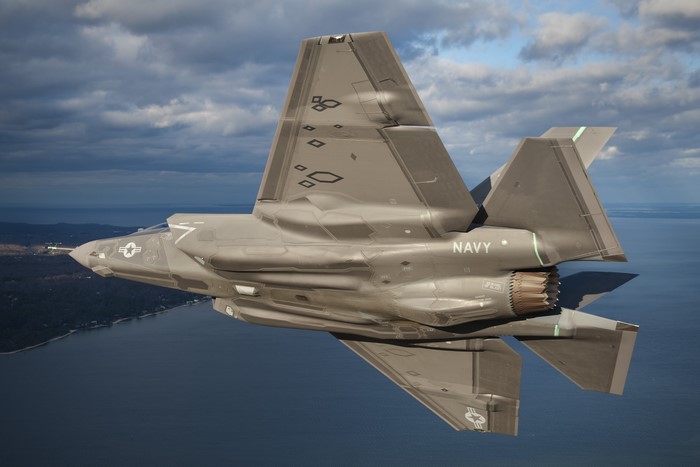 F-35 Lightning II Navy Fighter Jet in Flight