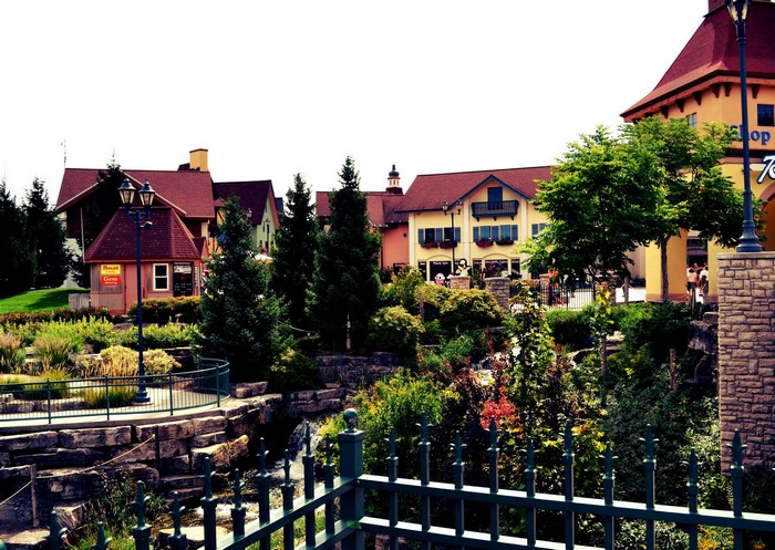 Street lights in Frankenmuth, MI, USA