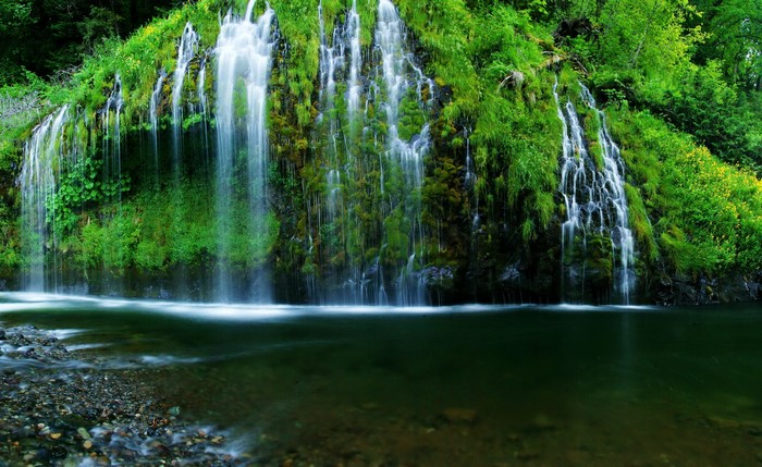 Mossbrae, Waterfalls, Rivers, Usa, California, Hd Wallpaper 