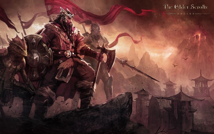 The Elder Scrolls Online: Warriors with Axes and Shields
