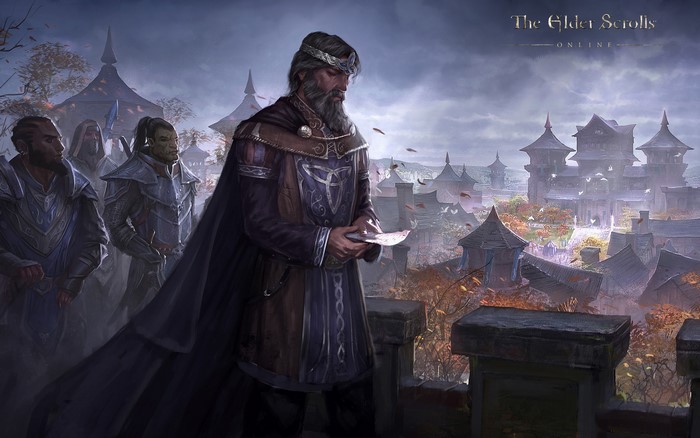 The Elder Scrolls Online: King and Guards in City