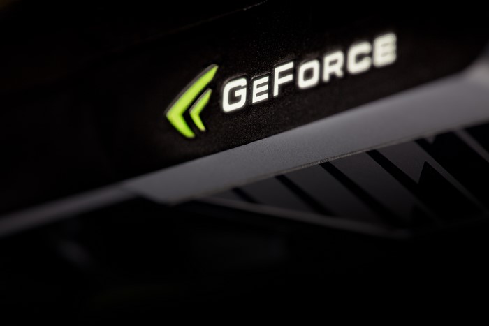 Nvidia GeForce GPU close-up