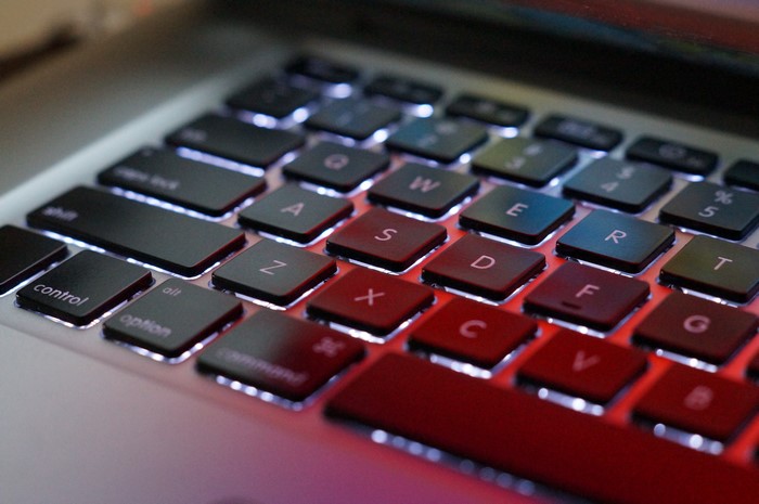 Apple Keyboard Closeup