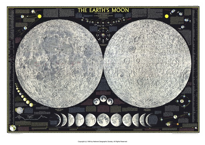 The Earth's Moon Map