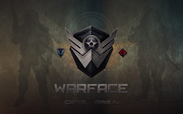 Warface game logo with Crytek and Mail.ru branding