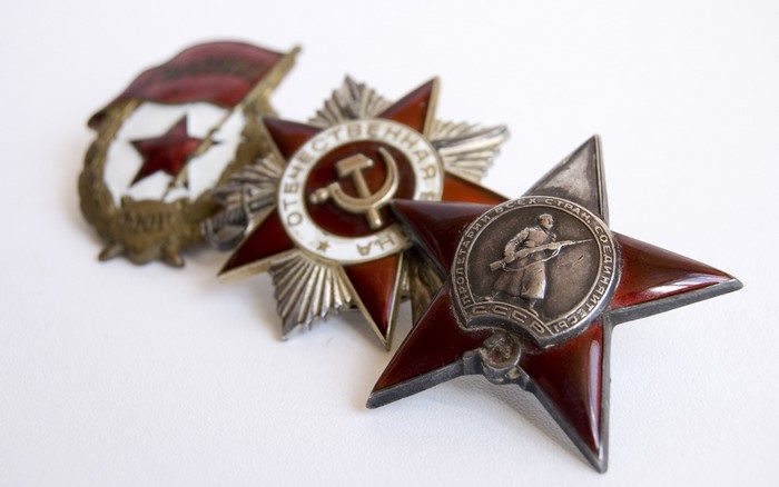 Soviet Order of the Red Star and other medals