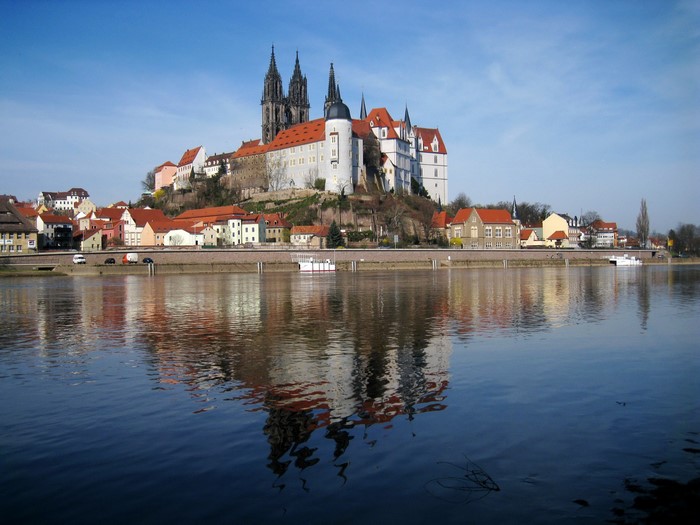 Albrechtsburg Castle and River in Germany