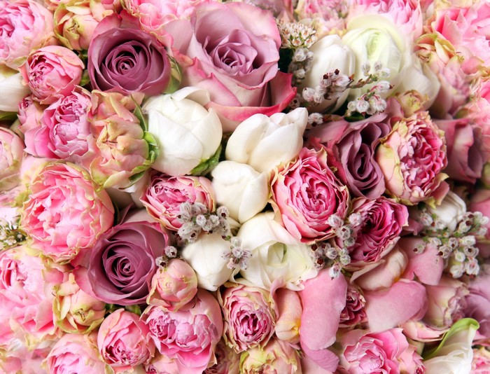 Bouquet of Roses and Ranunculus