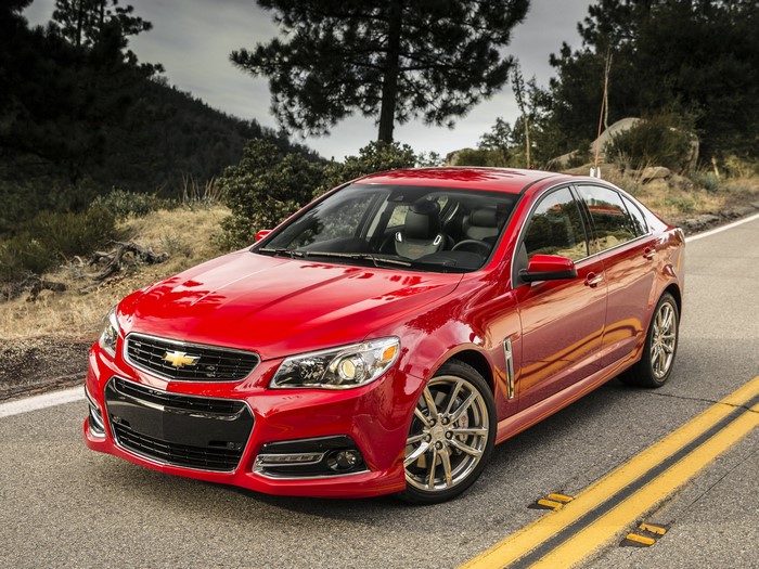 Red Chevrolet SS on a Road