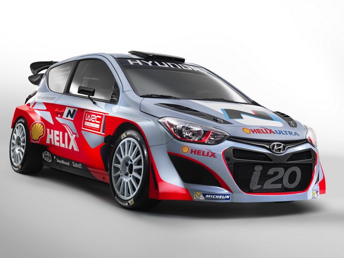 Hyundai i20 WRC rally car